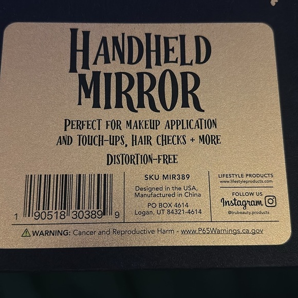 New Halloween skull handheld bling mirror💀☠️💀☠️💎💎💎 - Picture 5 of 6